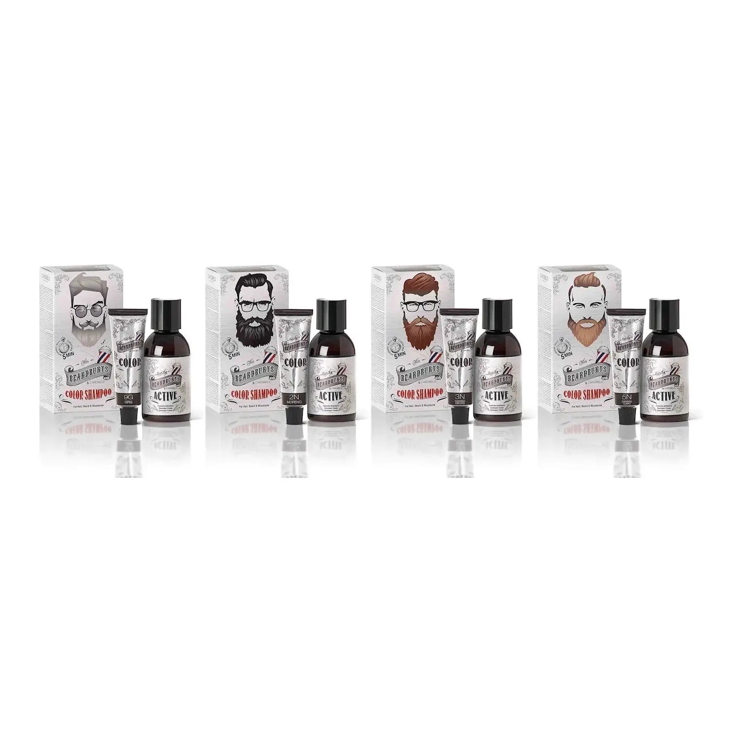 Beardburys Beard & Moustache Color- 3N Dark Brown-Skjeggfarge-JKSHOP