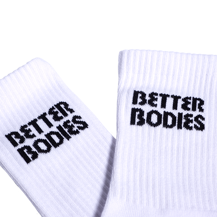 Better Bodies Crew Socks 1-pack, White, M - Sokker - JK-Shop