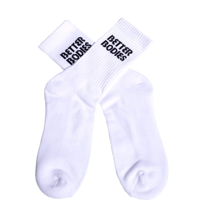 Better Bodies Crew Socks 1-pack, White, M - Sokker - JK-Shop