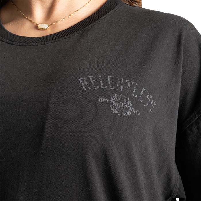 Better Bodies Relentless T-skjorte, Washed Black, S - - JK-Shop