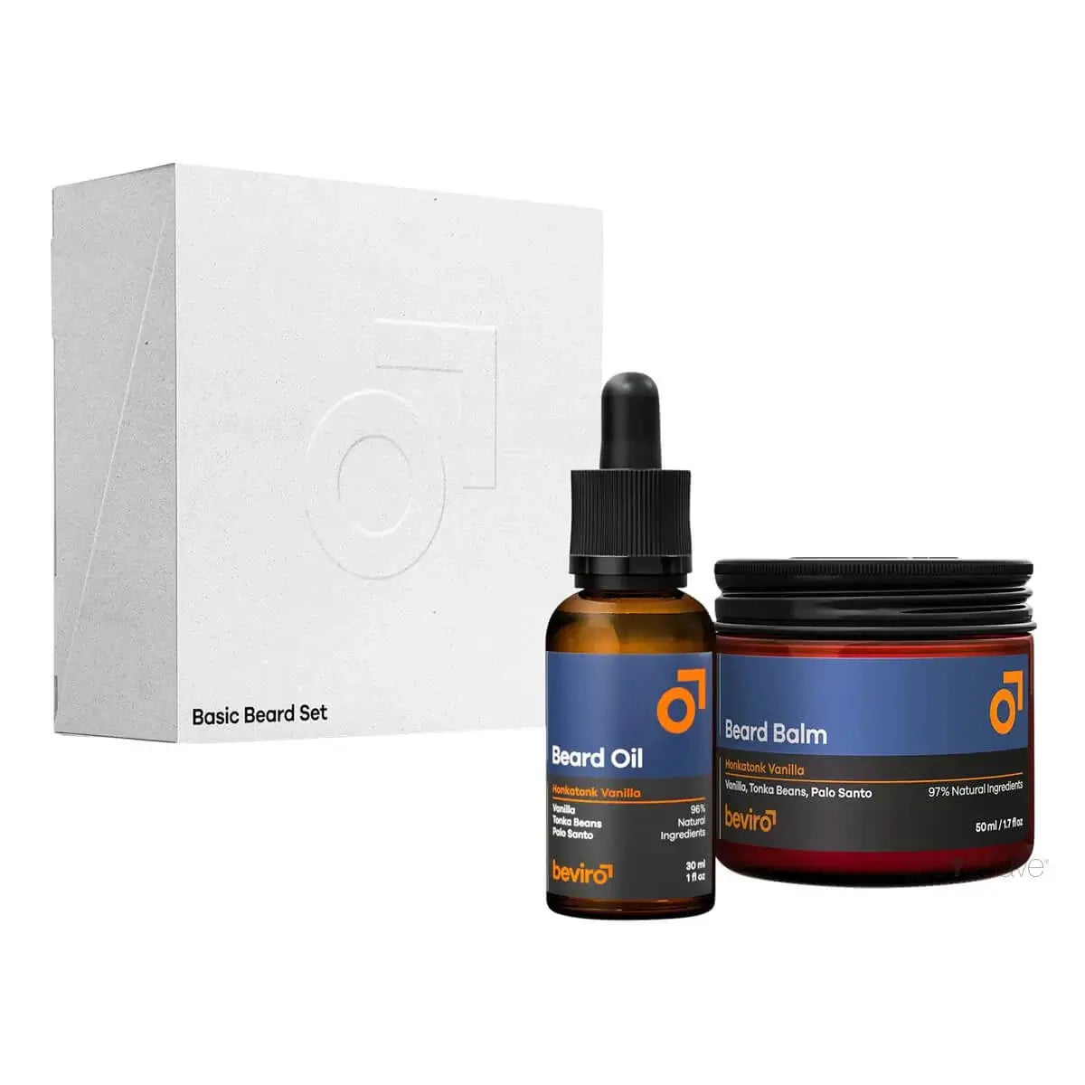 Beviro, Basic Beard Set- Honkatonk Vanilla-Skjeggsett-JKSHOP