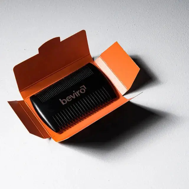 Beviro Beard Comb, Pear wood-Skjeggkam-JKSHOP
