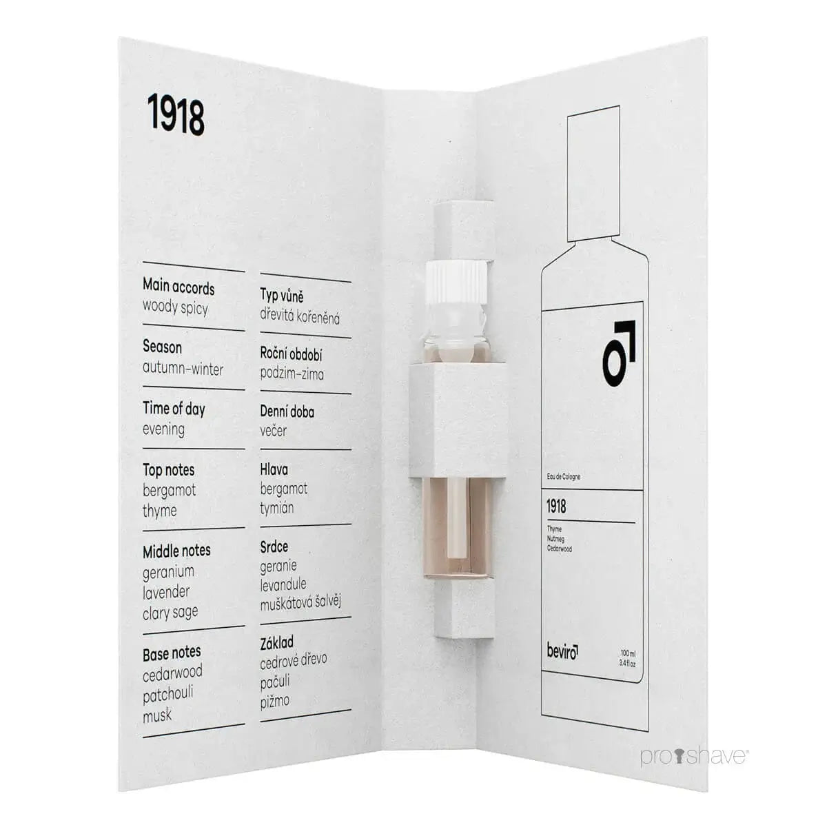 Beviro Cologne, 1918- TESTER-Cologne-JKSHOP