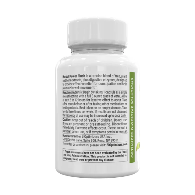 BiOptimizers Herbal Power Flush - Prebiotika & probiotika - JK-Shop