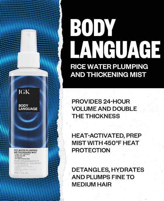 Body Language Plumping Rice Water Mist 207 ml - Hårspray - JK-Shop