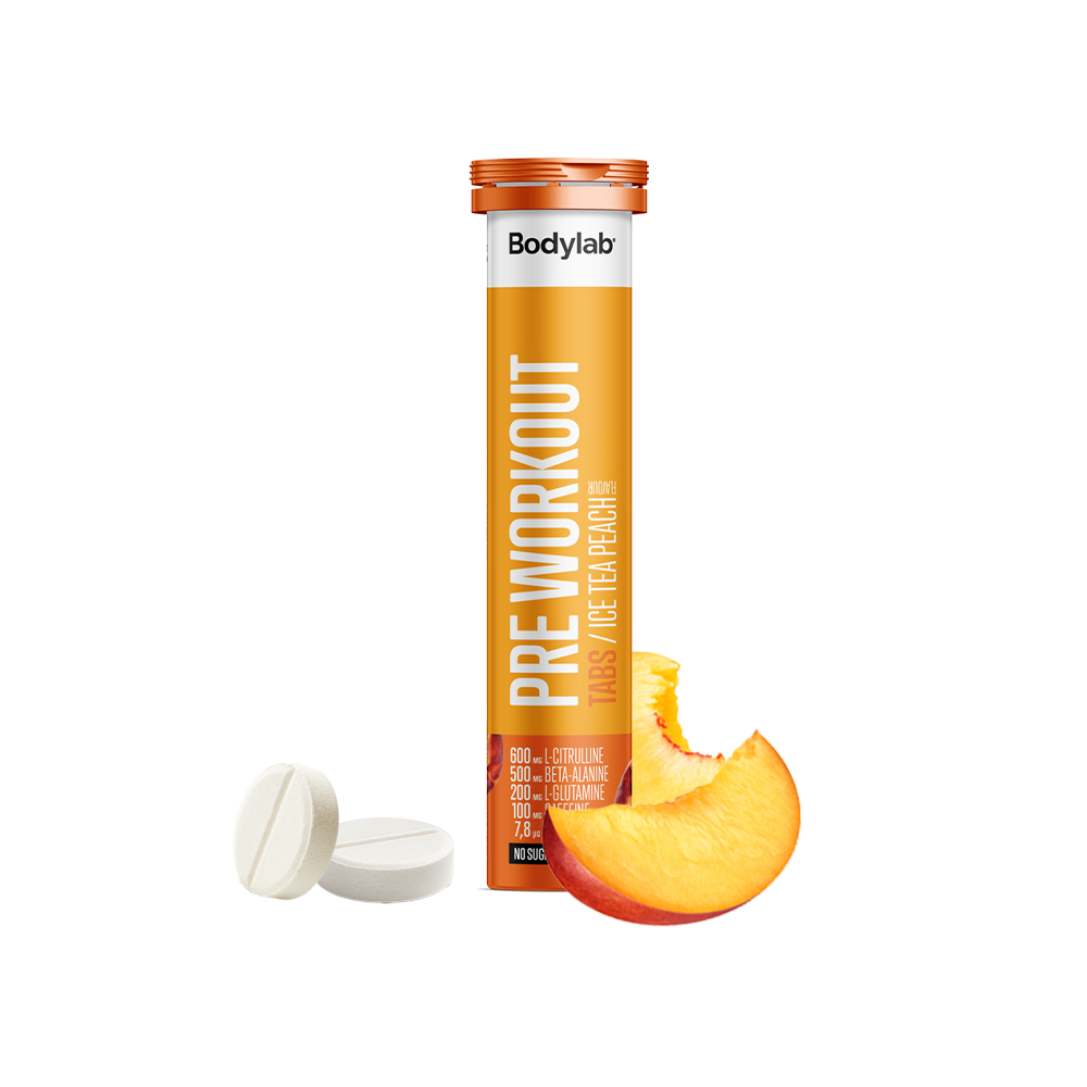 Bodylab Pre Workout Tabs 12x20 stk - PWO med Koffein - JK-Shop