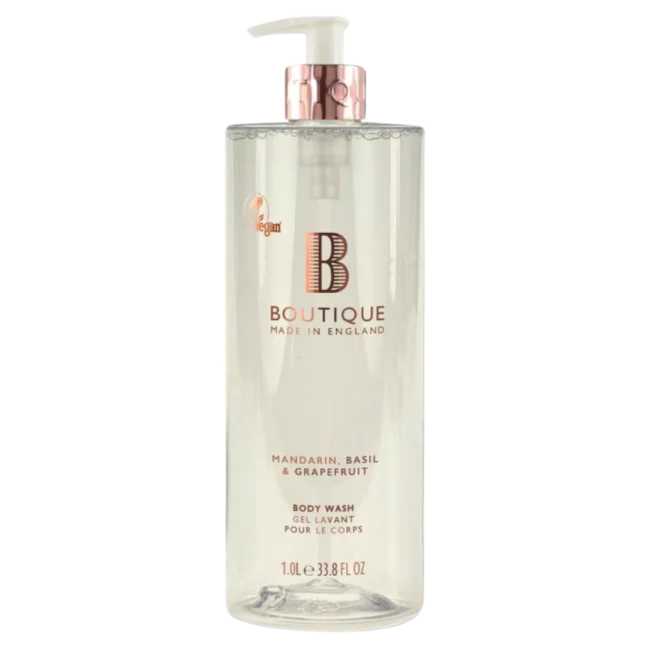 Boutique Body Wash 1l Mandarin, Basil & Grapefruit - Kroppssåpe - JK-Shop