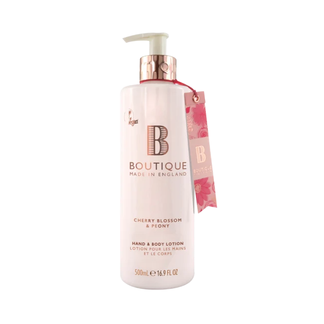 Boutique Hand & Body Lotion Cherry Blossom & Peony 500 ml - Kroppskrem - JK-Shop