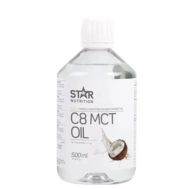 C8 MCT Olje 500 ml - Fett & olje - JK-Shop