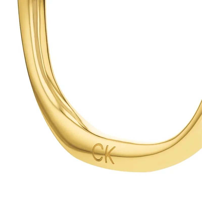 CALVIN KLEIN EARRINGS SCULPTURAL - - JK-Shop