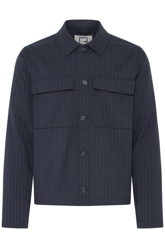 CASUAL FRIDAY, GAEL 0311 PINSTRIPED SHACKET - Skjorter Herre - JK-Shop