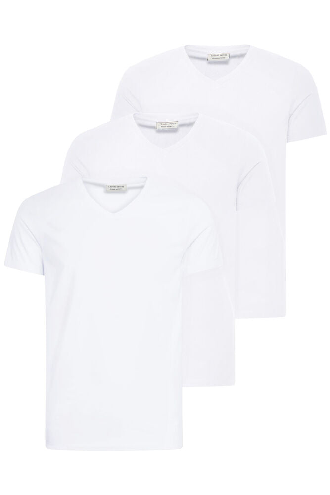CASUAL FRIDAY, LINCOLN V-NECK TEE 3-PACK - T-skjorter - JK-Shop