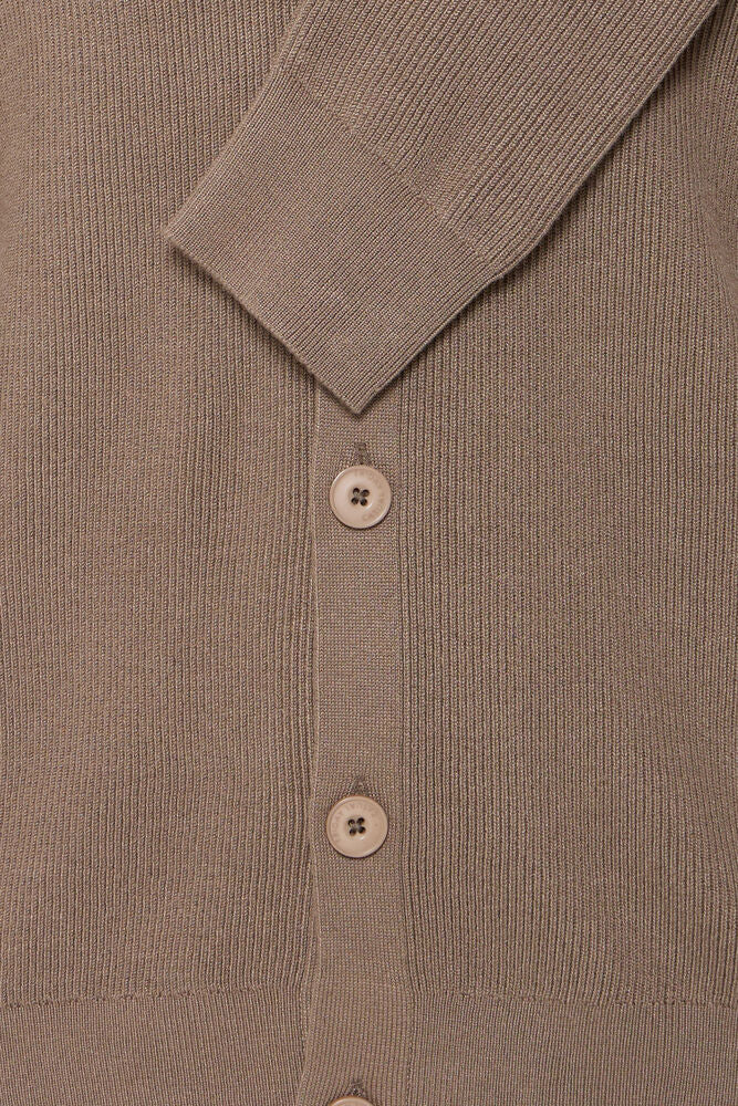 CASUAL FRIDAY, RYAN RIB KNIT CARDIGAN - Strikk - JK-Shop