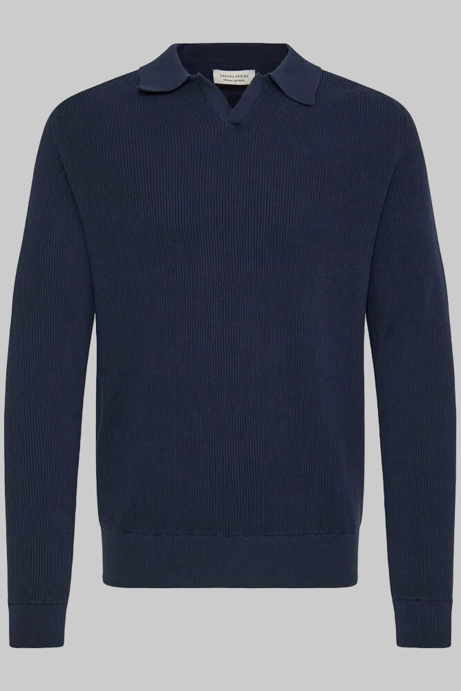 CFNORDIN RIBBED POLO KNIT - - JK-Shop