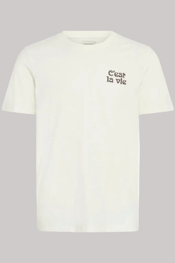 Casual Friday JESSON tee with cross stich - T-skjorter & polo - JK-Shop