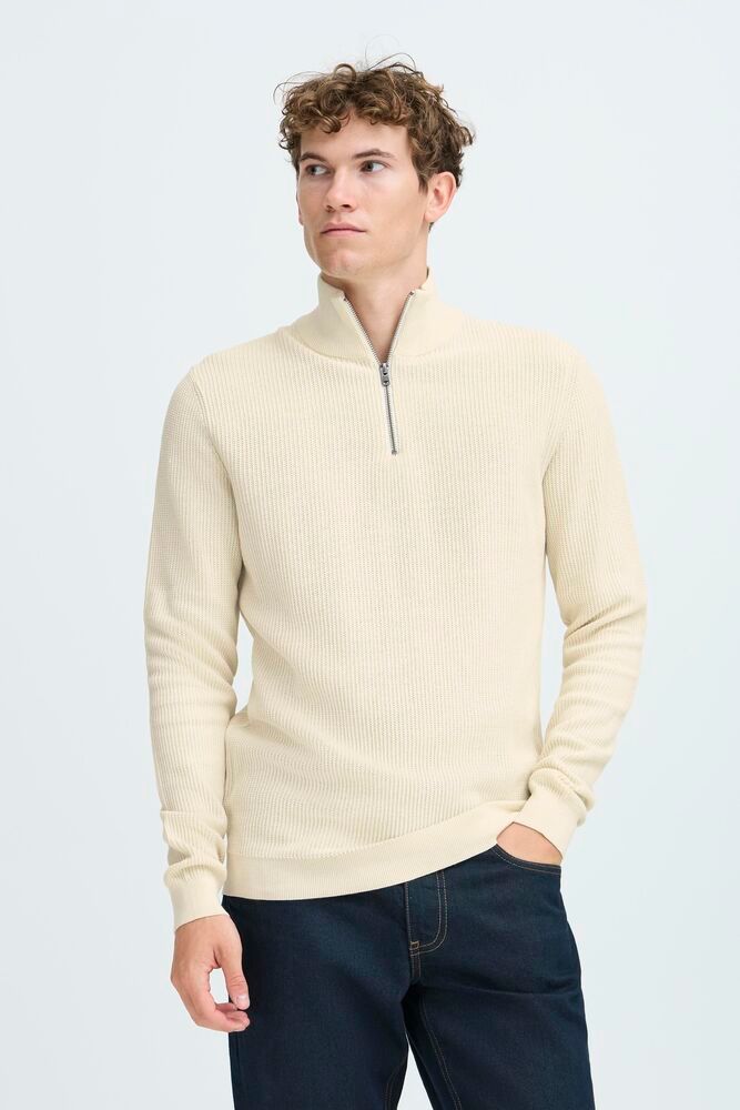Casual Friday NOAR structured halfzip knit - Genser - JK-Shop