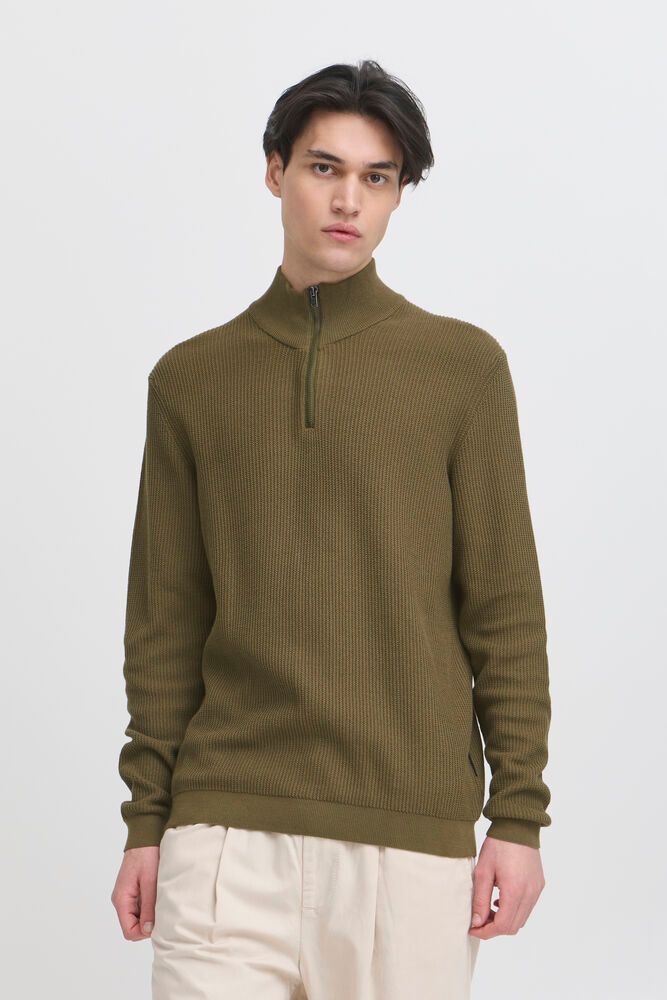 Casual Friday NOAR structured halfzip knit - Genser - JK-Shop