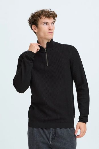 Casual Friday NOAR structured halfzip knit - Genser - JK-Shop