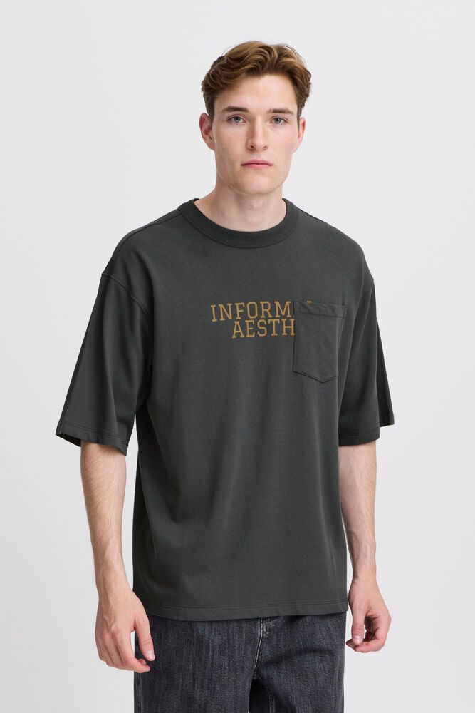 Casual Friday TUE tee with print and chestpocket - T-skjorter & polo - JK-Shop