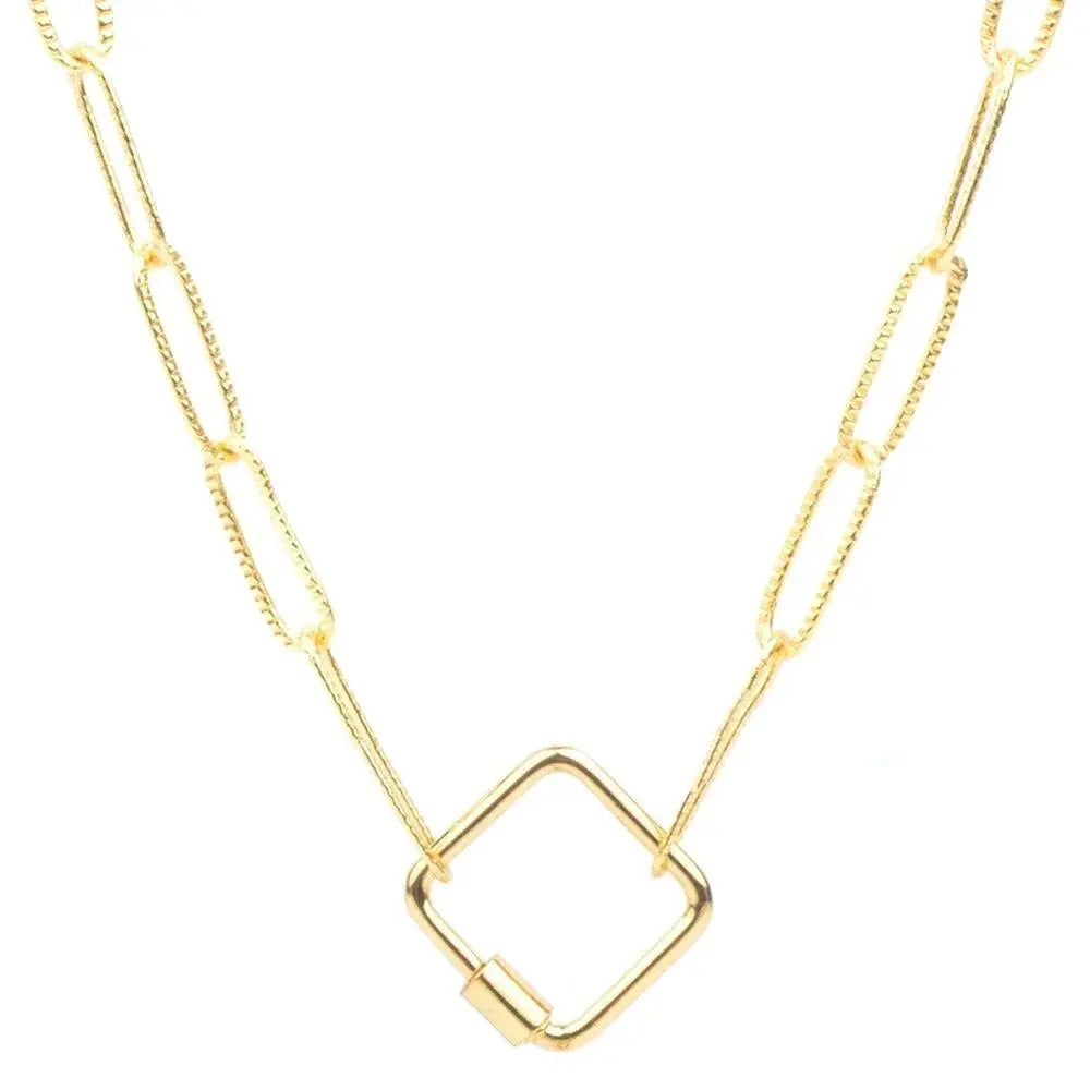 Chanfar kjedelås gull halskjeder-Halskjede-JKSHOP