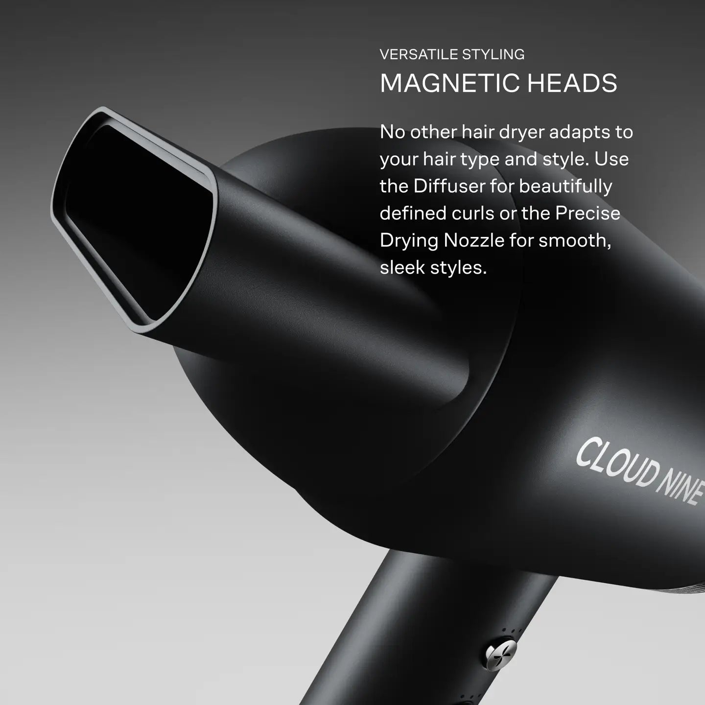 Cloud Nine The Airshot Pro Black - Hårføner - JK-Shop