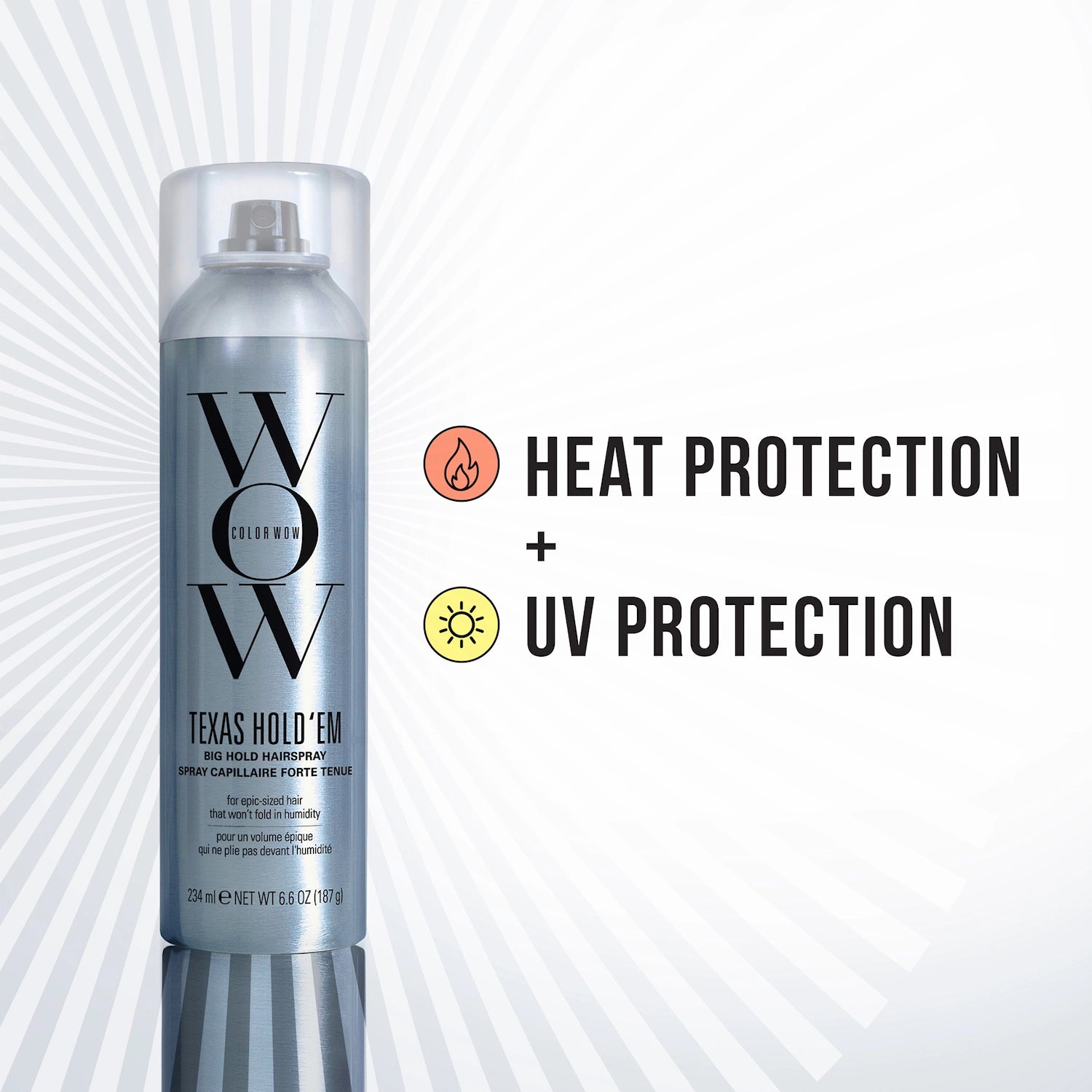 Color WOW, Texas Hold em Big Hold Hairspray 234ml - Hårspray - JK-Shop