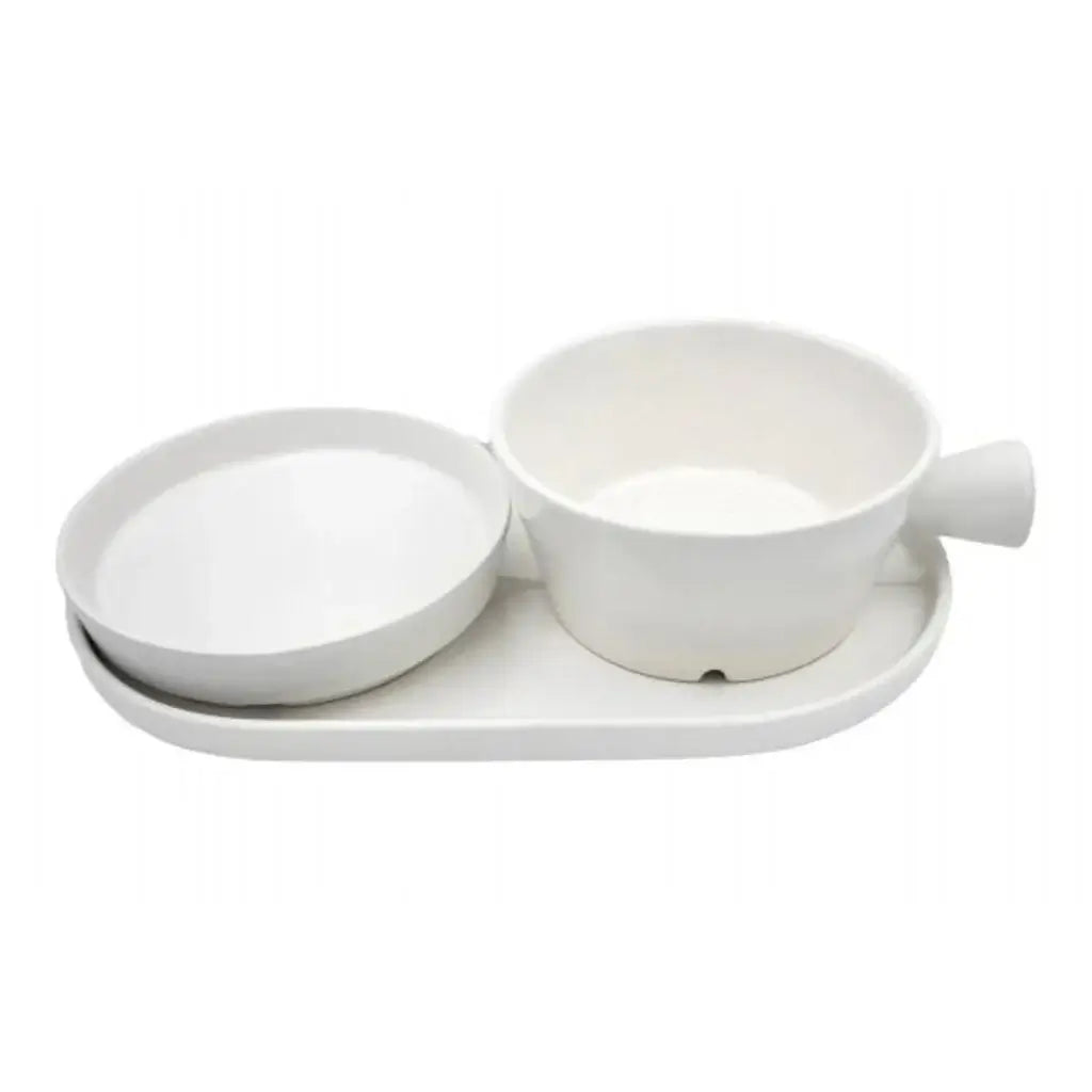 DOVO Shave Ritual- Matt Hvit-Barbertilbehør-JKSHOP