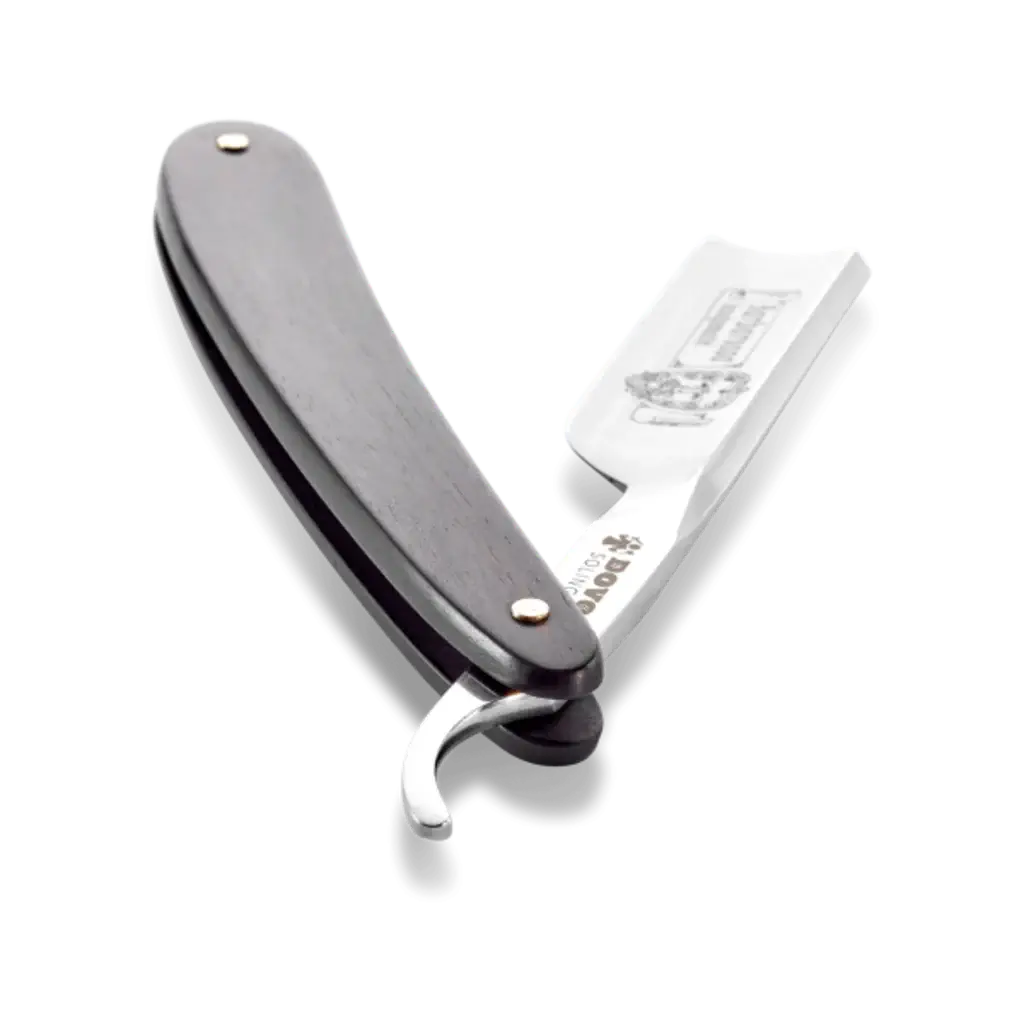 DOVO Straigh Razor 5/8"- EbonyWood Black, Brabarossa-Barberkniv-JKSHOP