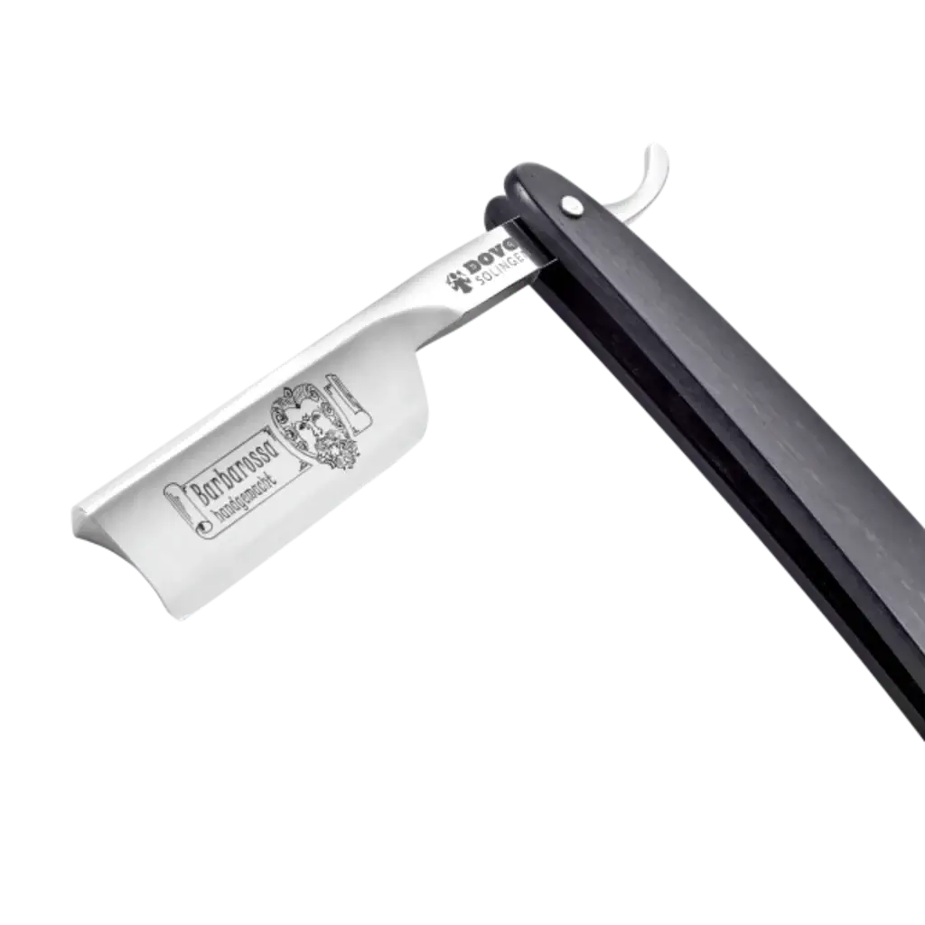 DOVO Straigh Razor 5/8"- EbonyWood Black, Brabarossa-Barberkniv-JKSHOP