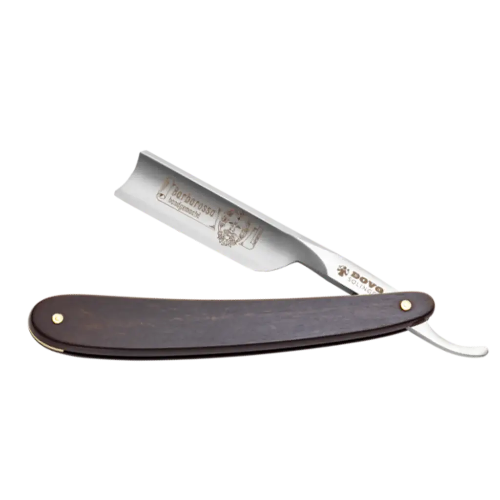 DOVO Straigh Razor 5/8"- EbonyWood Black, Brabarossa-Barberkniv-JKSHOP