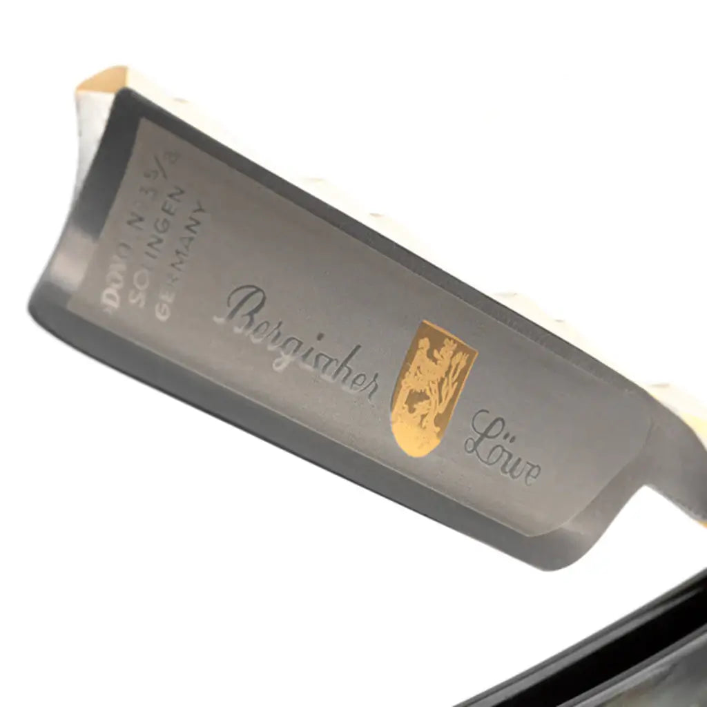 DOVO Straight Razor 5/8"- African Cowhorn, Bergischer løve-Barberkniv-JKSHOP