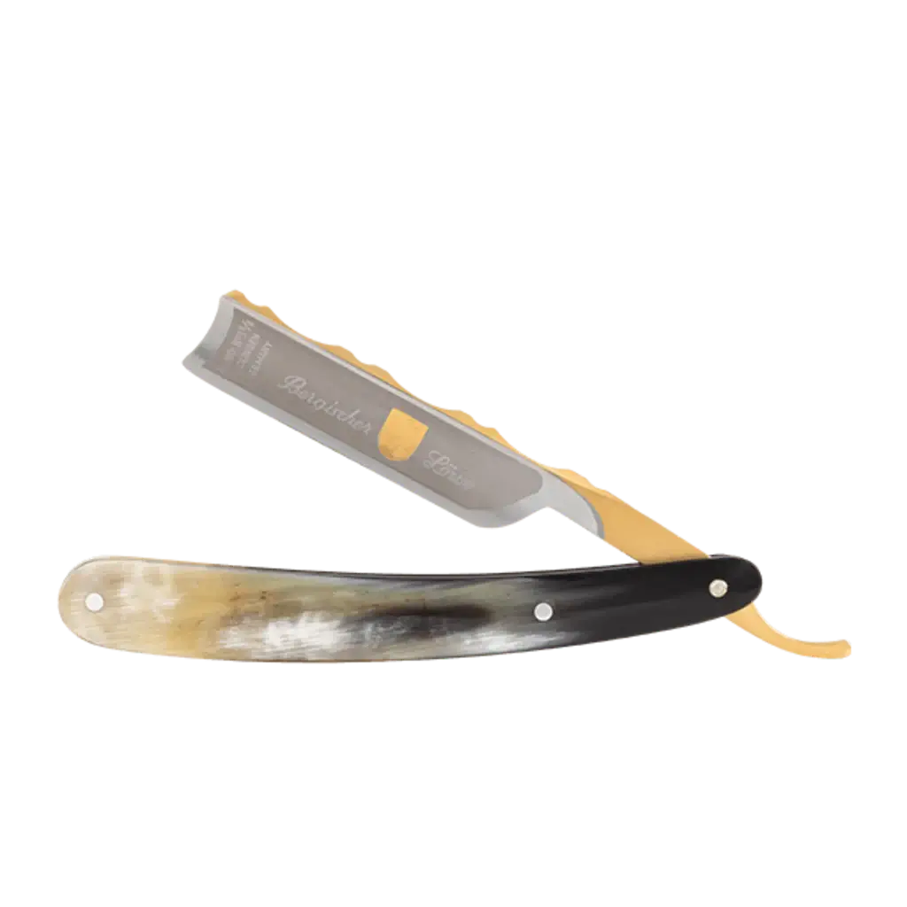 DOVO Straight Razor 5/8"- African Cowhorn, Bergischer løve-Barberkniv-JKSHOP