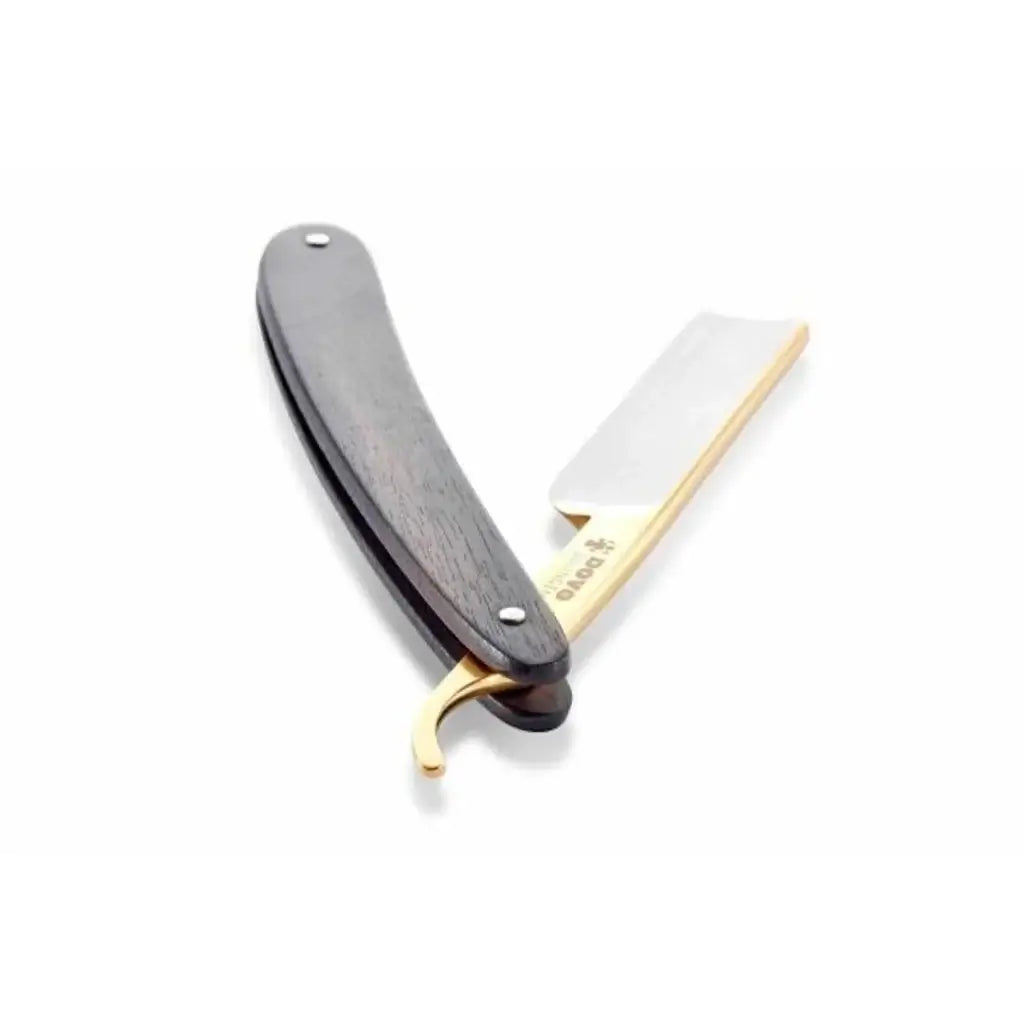 DOVO Straight Razor 5/8"- EbonyWood Black, Apex-Barberkniv-JKSHOP