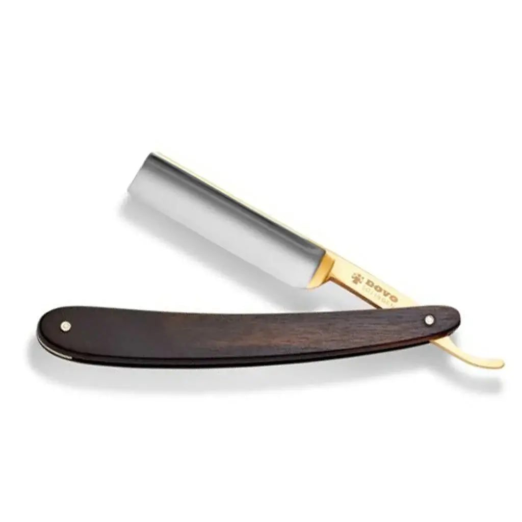 DOVO Straight Razor 5/8"- EbonyWood Black, Apex-Barberkniv-JKSHOP