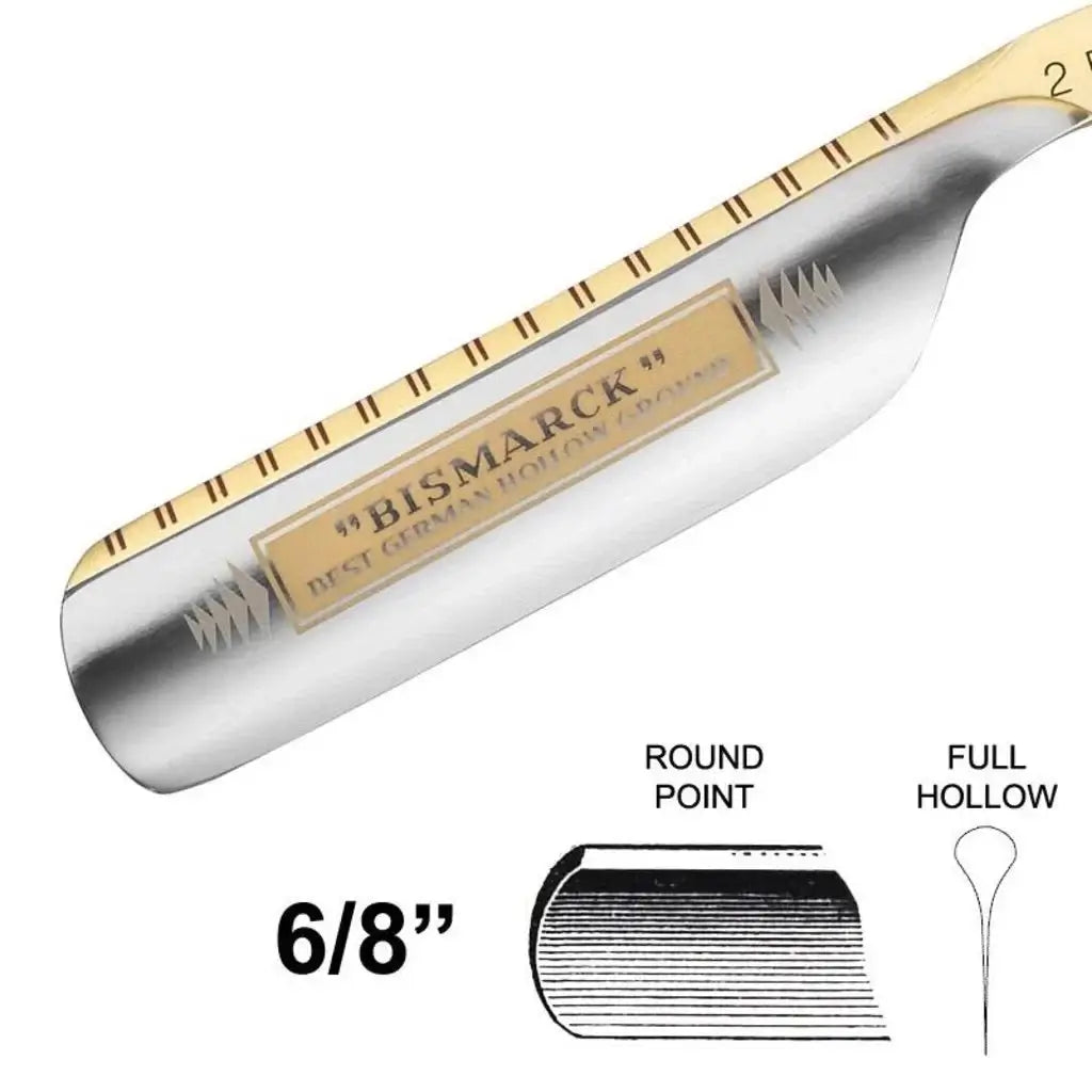 DOVO Straight Razor 6/8"- Ibenhold, Bismarck-Barberkniv-JKSHOP