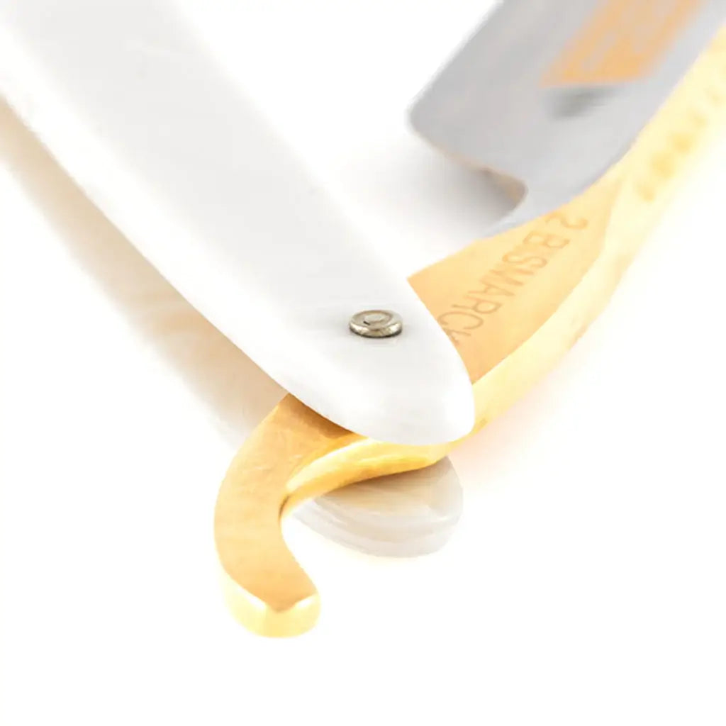 DOVO Straight Razor 6/8"- Pearl White, Bismarck-Barberkniv-JKSHOP