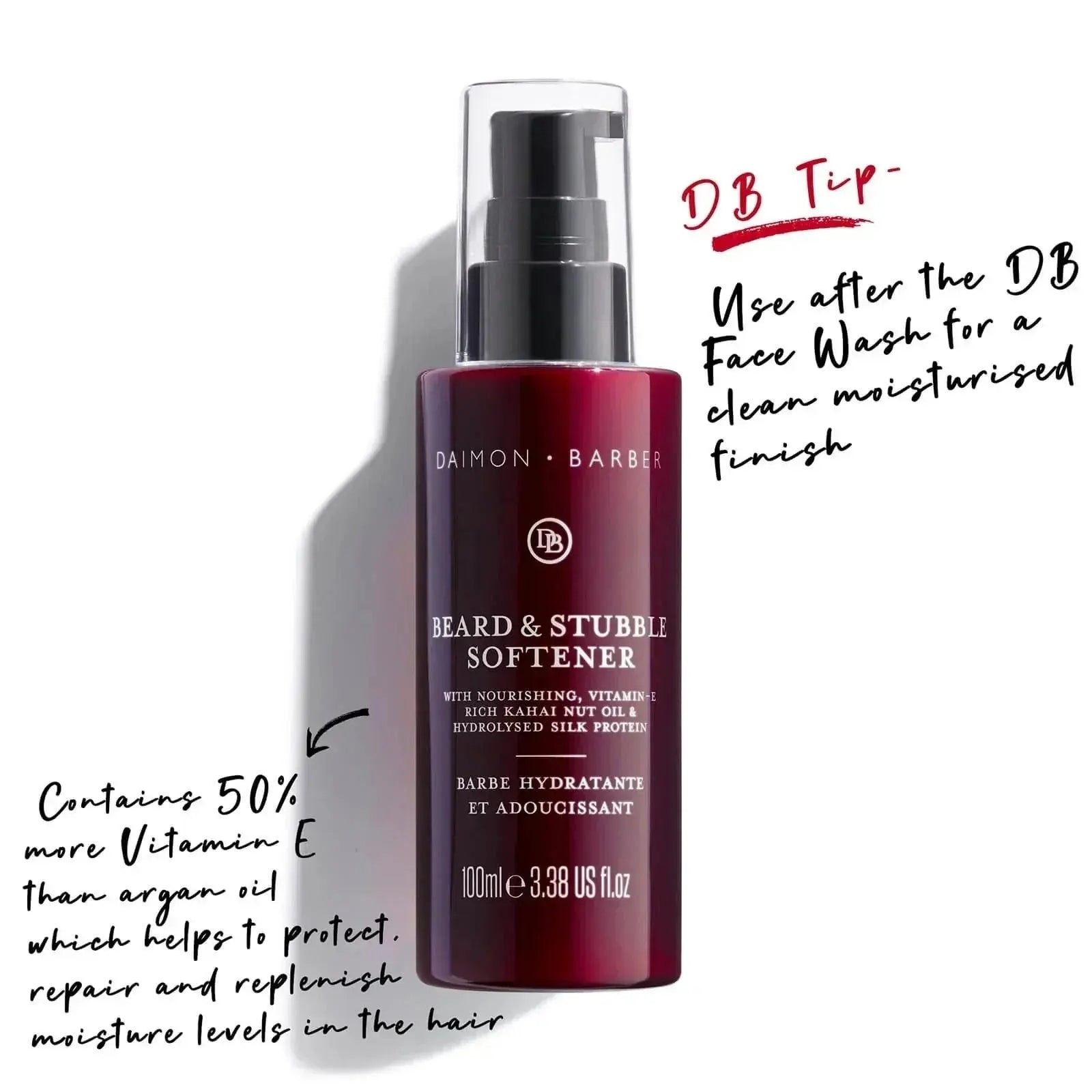 Daimon Barber Softening Beard & Stubble Serum-Skjeggolje-JKSHOP