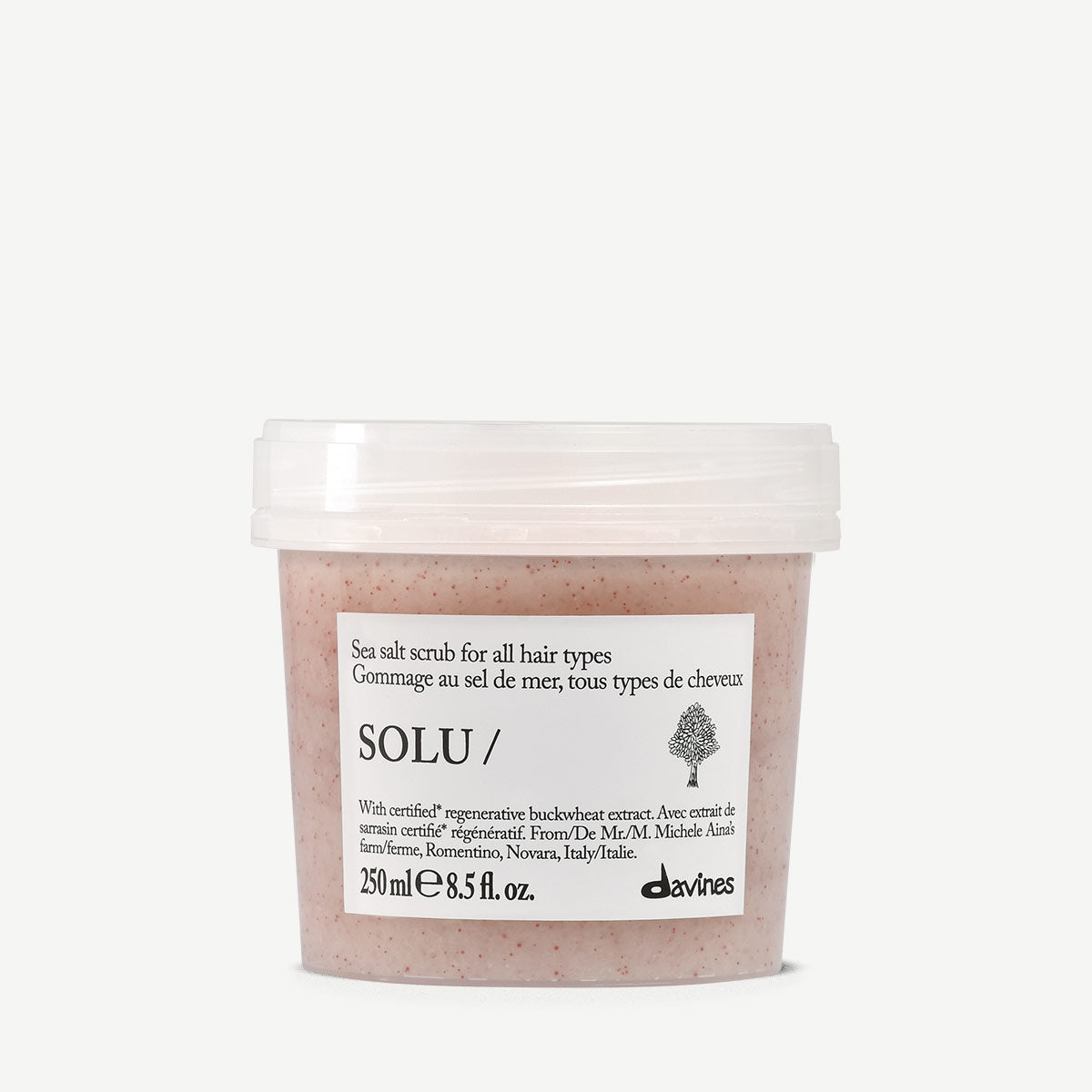 Davines Essential Haircare Solu Sea Salt Scrub 250 ml, skrubb for hodebunnen i ny emballasje