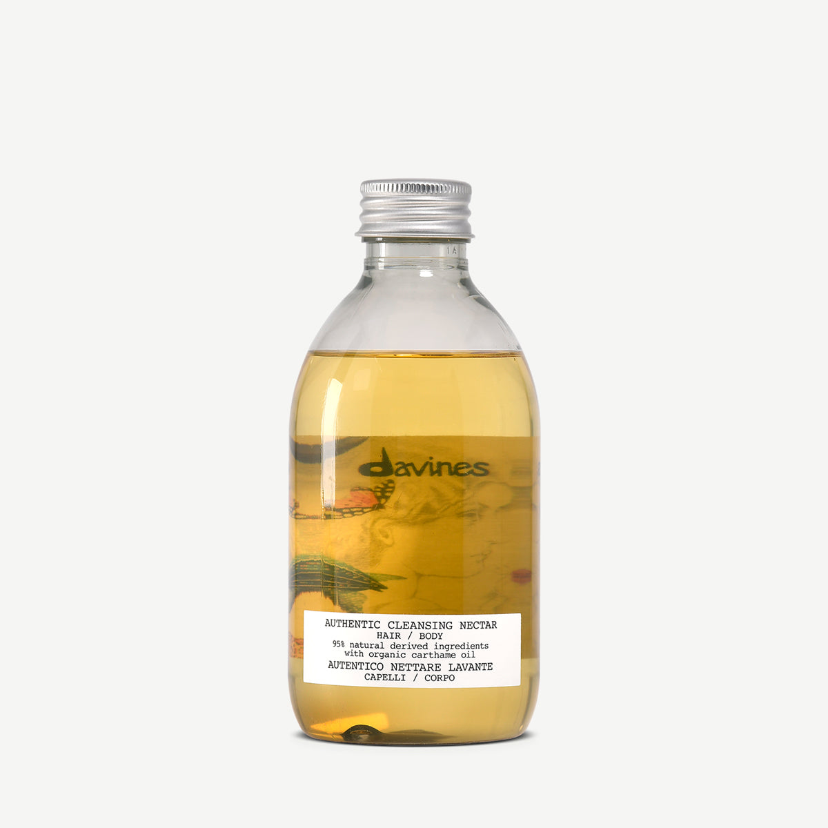 Davines Authentic Cleansing Nectar 280 ml, mild vaskenektar for hår og kropp