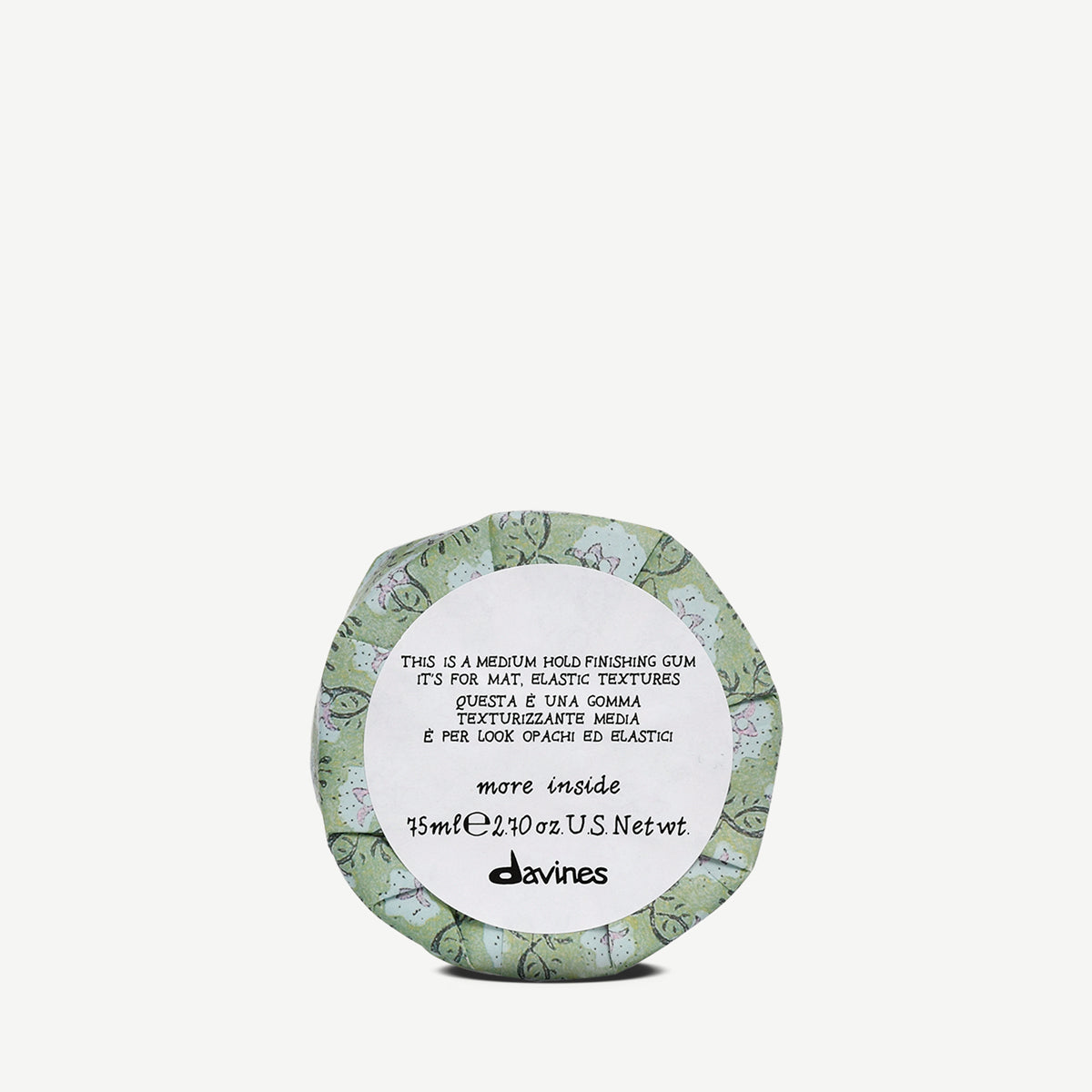 Davines More Inside This is a Medium Hold Finishing Gum 75 ml, stylinggummi med middels hold