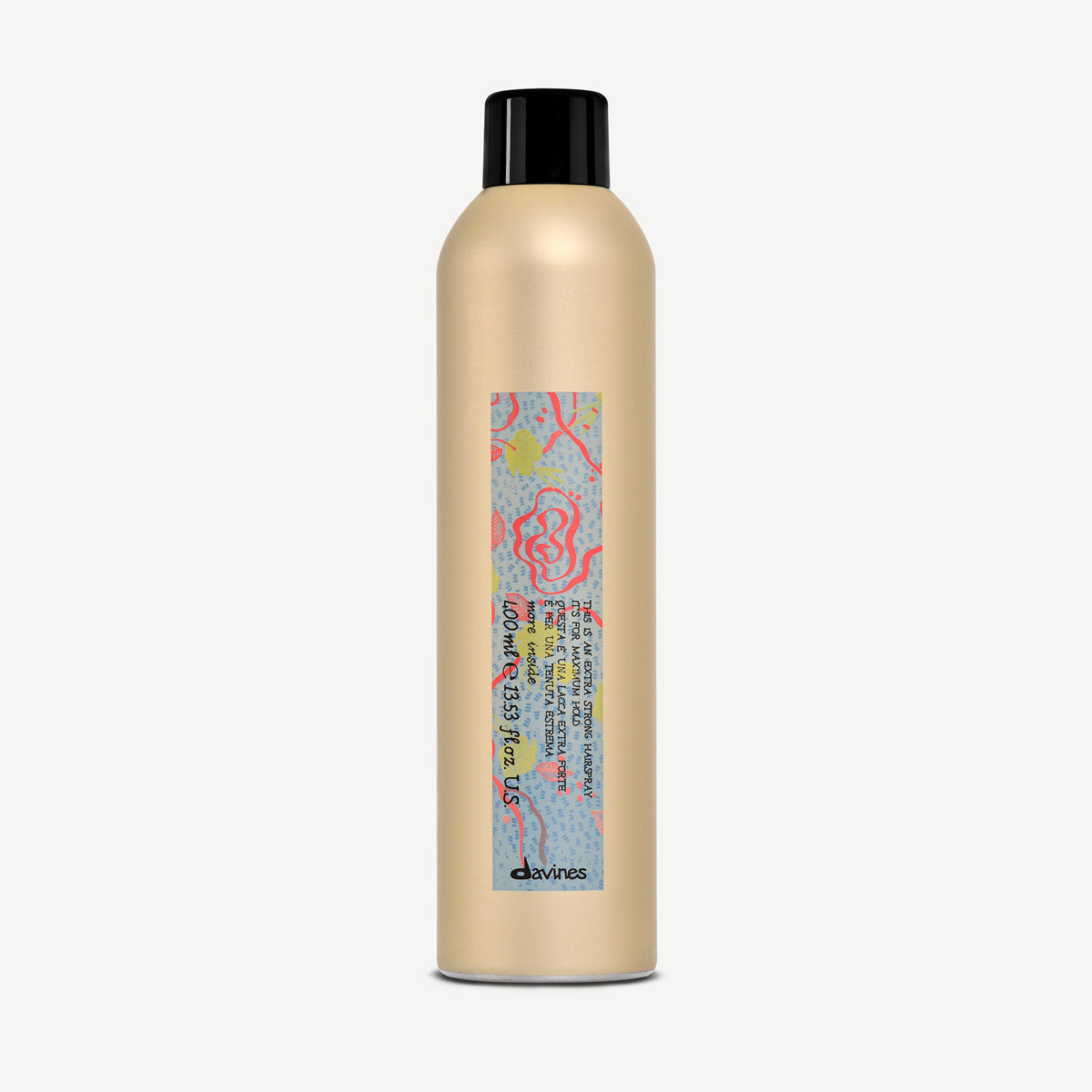 Davines More Inside This is an Extra Strong Hairspray 400 ml, hårspray med ekstra sterkt hold