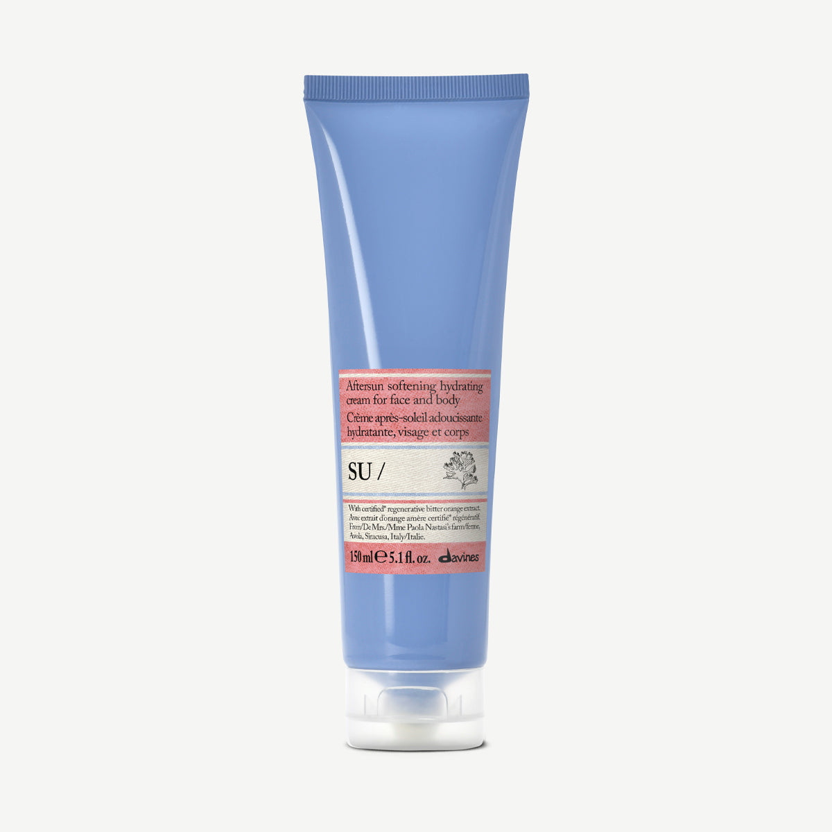 Davines SU Aftersun Cream 150 ml, fuktgivende aftersun for ansikt og kropp