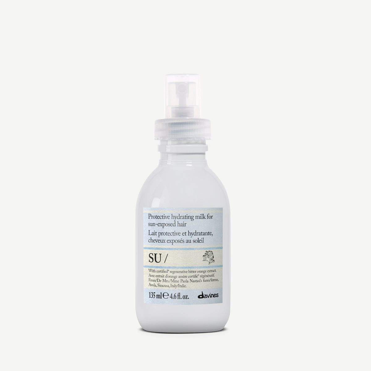 Davines SU Hair Milk 135 ml, leave-in hårmelk med UV- og varmebeskyttelse