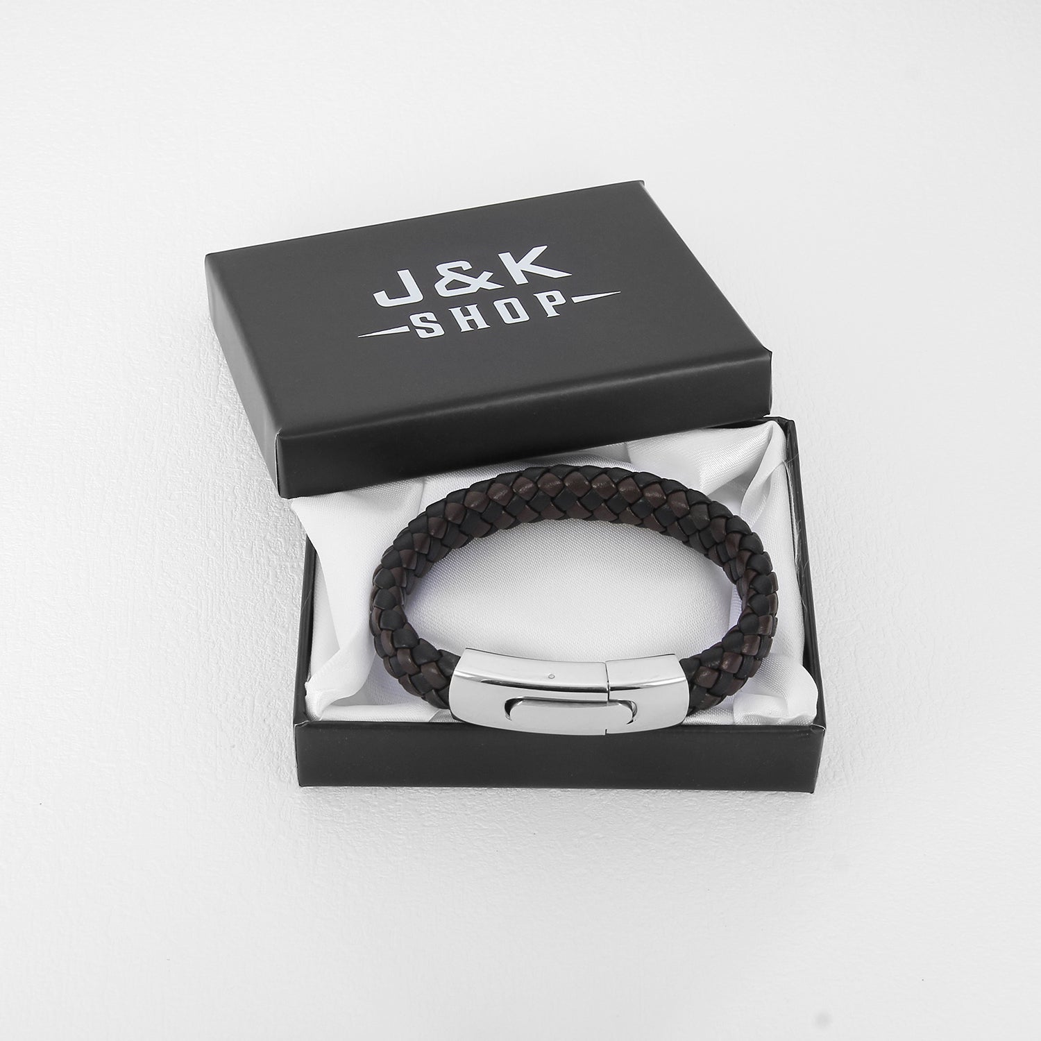 Dual Weave Magnetico - Flettet Lærarmbånd - Armbånd - JK-Shop