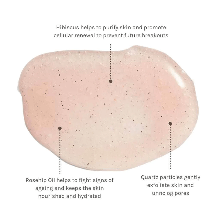 EVOLVE Rose Quartz Facial Polish 30ml - Eksfoliering - JK-Shop