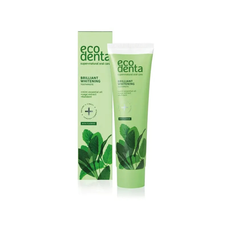 Ecodenta, Brilliant Whitening Tannkrem Med Fluor 100 ml - Tannkrem - JK-Shop