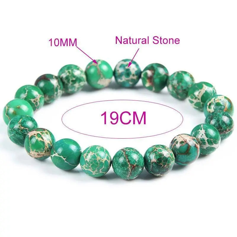 Ekte naturstein perlearmbånd-Armbånd-JKSHOP