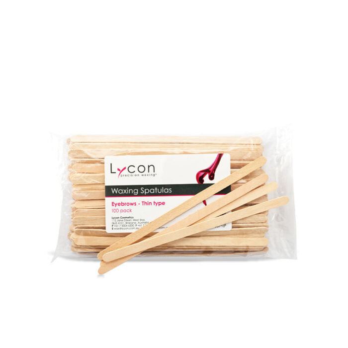 LYCON Eyebrow Spatulas – Thin Type 100 stk.
