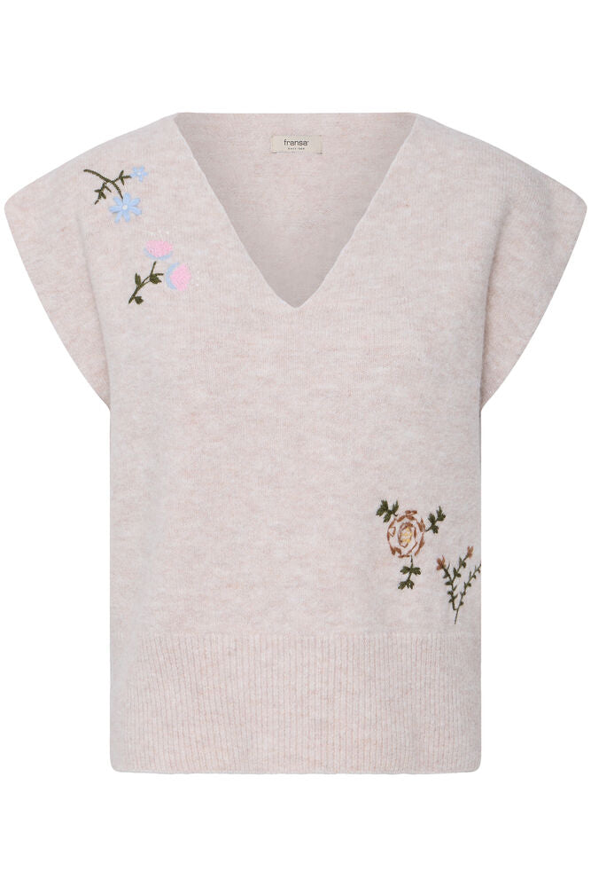 FRANSA, FLOWER VE 1 - Strikk & cardigans - JK-Shop