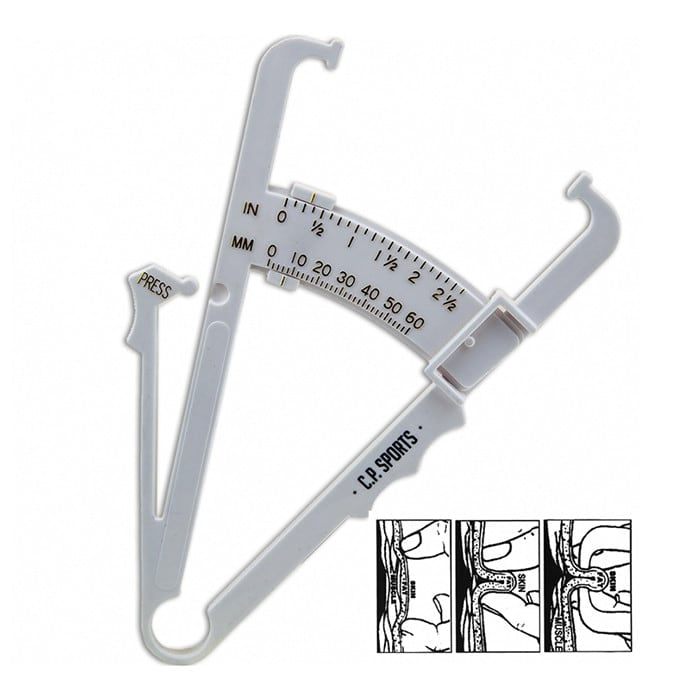 Fat Caliper, Fat Measurement, White - Helseprodukter - JK-Shop